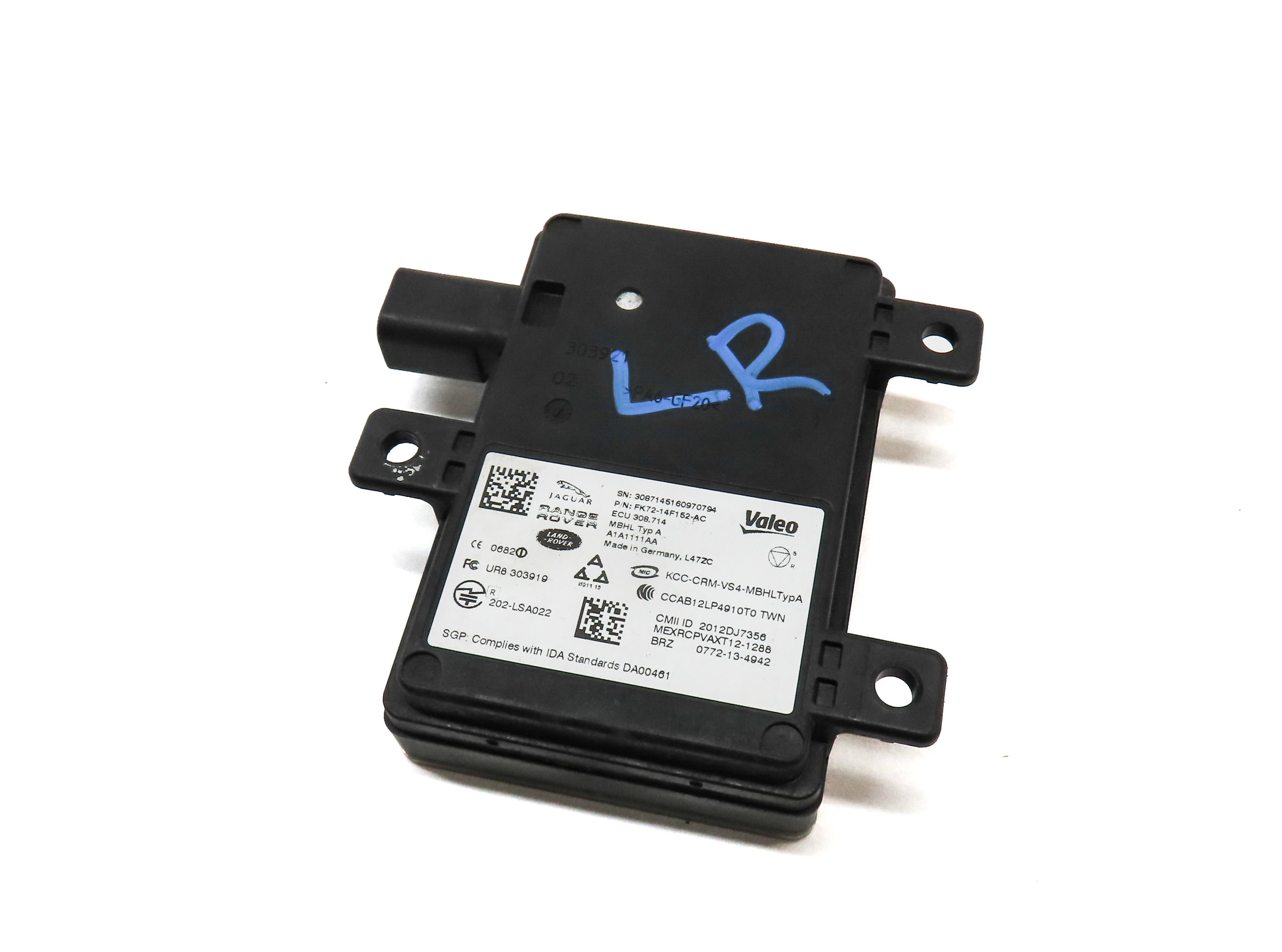 2016 LAND RANGE ROVER (L405) REAR LEFT BLIND SPOT ASSIST RADAR SENSOR MODULE — exact item pictured